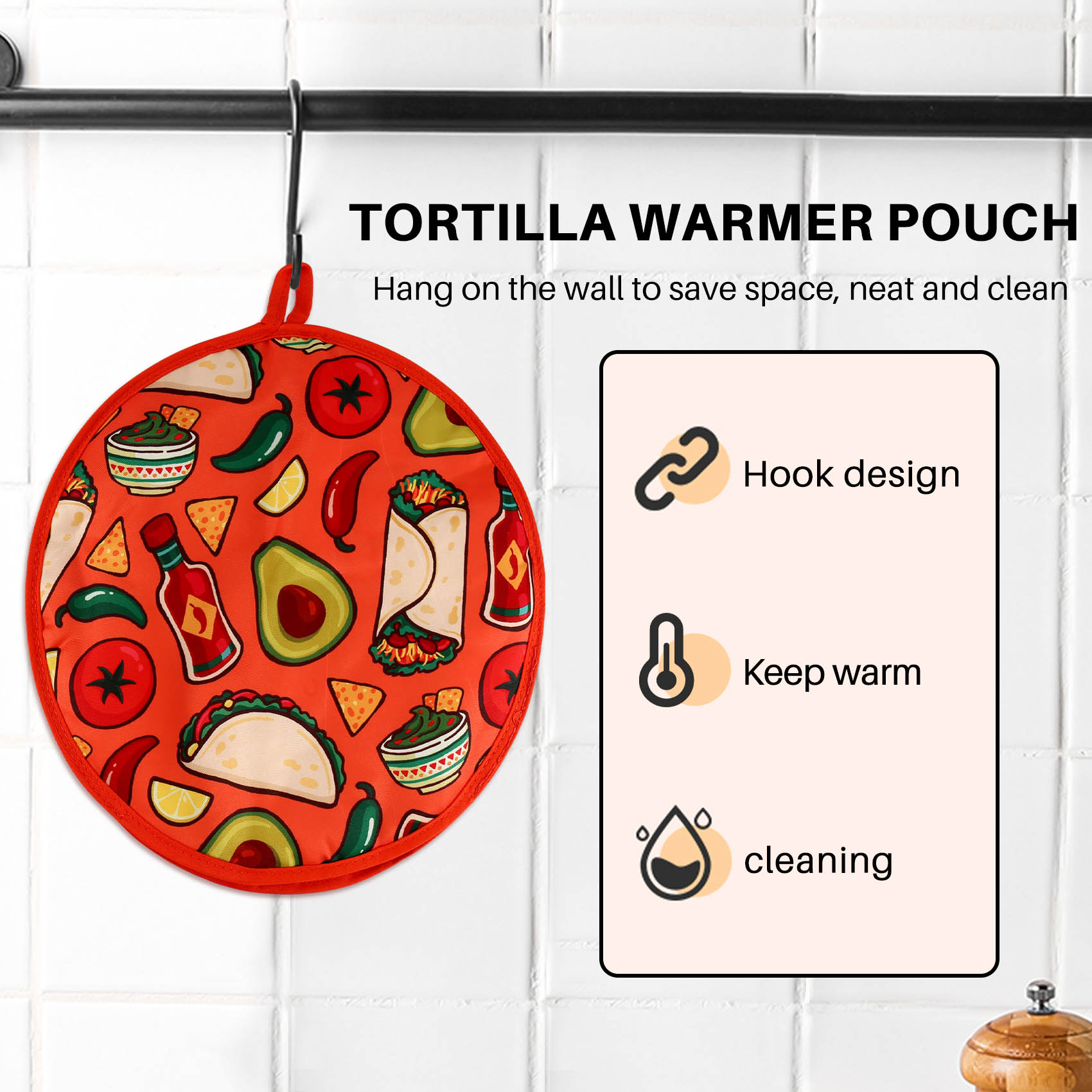 حقيبة قماشية ABRE مقاس 12 بوصة - مراجعة Tortilla Warmer Cloth وسعره