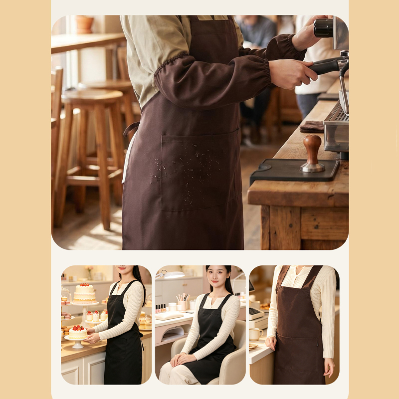 مريلة طهاة قماشية بجيوب وحزام  - مراجعة Home Cooking Chef وسعره