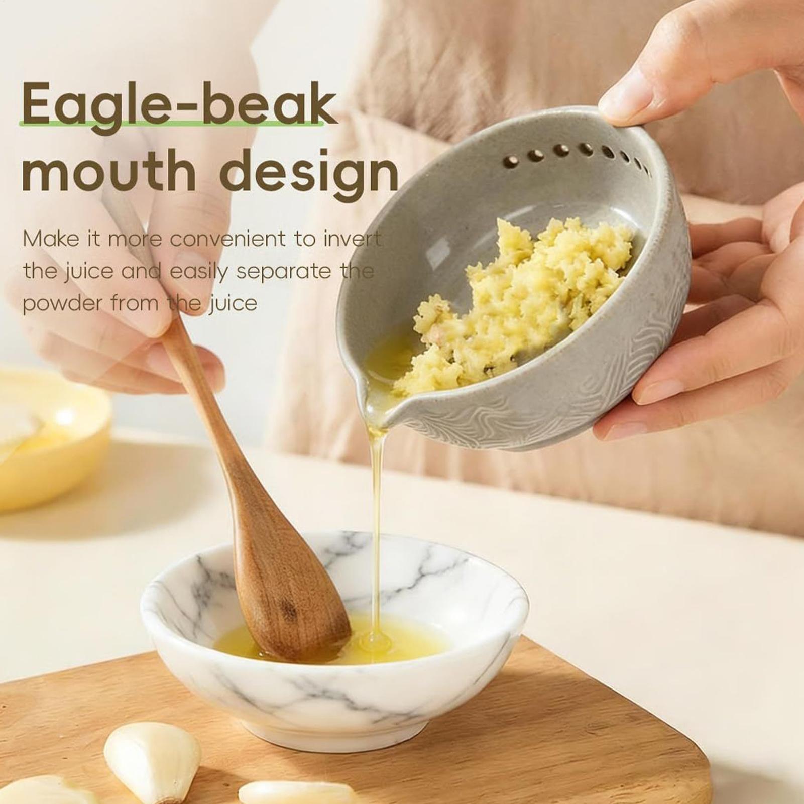 طبق الثوم وعاء المفرمة السيرام - مراجعة Home Cooking Meal وسعره